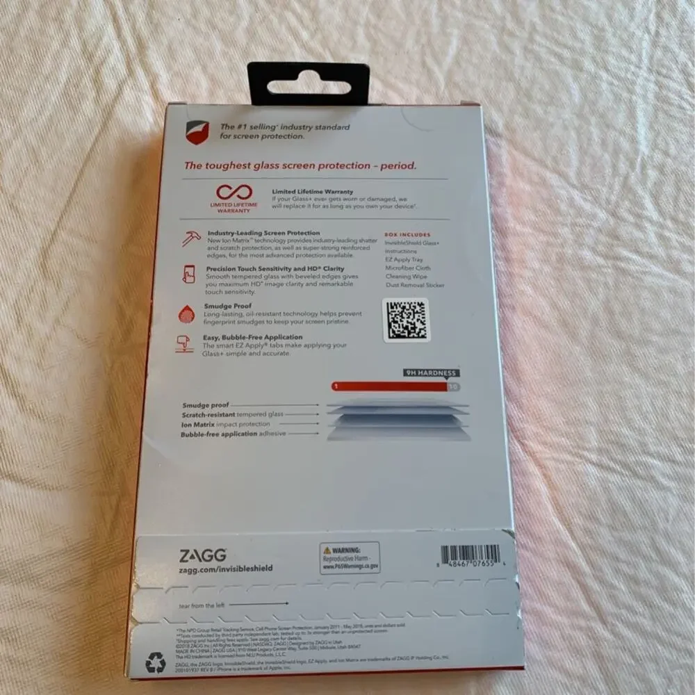 Invisible Shield Glass+ Extreme Impact Screen Protector For iPhone Xs Max New
